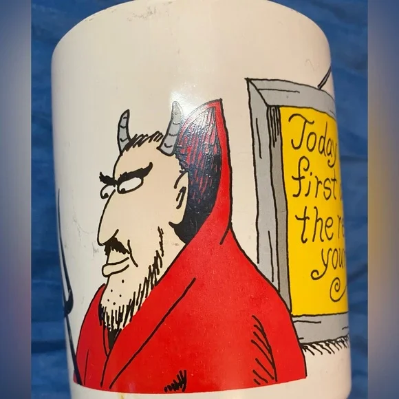 The Far Side Gary Larson Coffee Mug Today Is The First Day - Picture 3 of 7